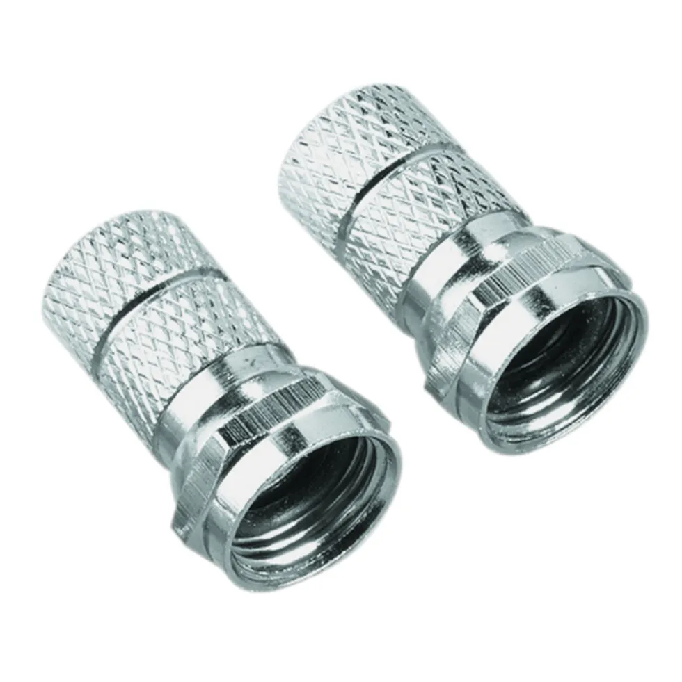 hama® SAT-Adapter-Set, 2 x F-Stecker, 7 mm, 1 x F-Kupplung
