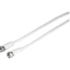 hama® SAT-Anschlusskabel 10 m, weiß, 85 dB