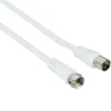 hama® SAT-Kabel, F-Stecker - Koax-Kupplung, 90 dB, 1,5 m