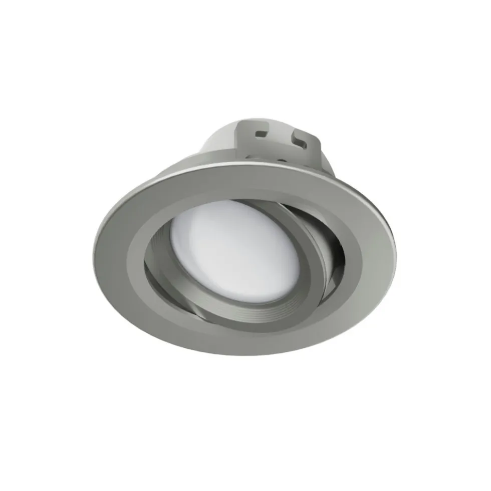 hama® WiFi LED-Einbaustrahler 5 W , Satin-Nickel