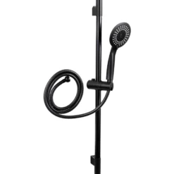 Handbrause-Set in Schwarz mit Brauseschlauch 150 cm und Wandhalterung B-Ware