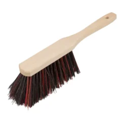 Handfeger Arenga-Elaston 32 cm aus Holz mit schwarz-roten Borsten