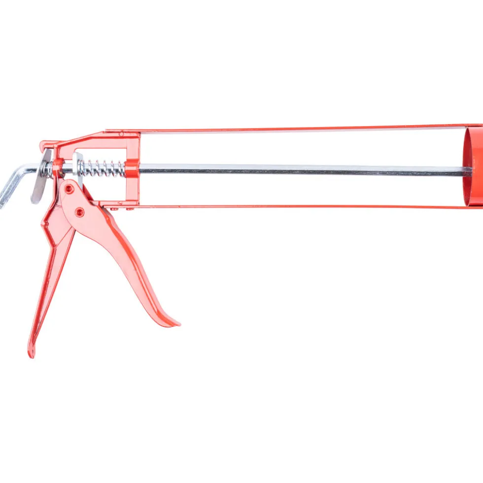 Hand-Kartuschenpresse aus rotem Eisen mit Aluminiumgriff