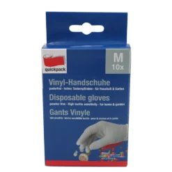 Handschuhe aus Vinyl in Größe M, 10 Stück