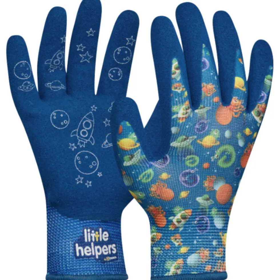 Handschuhe "Little Helpers" Gr. 3 Weltall-Motiv