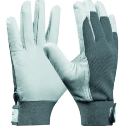 Handschuhe Uni Fit Comfort Größe 11, XXL aus Ziegenleder in hellgrau