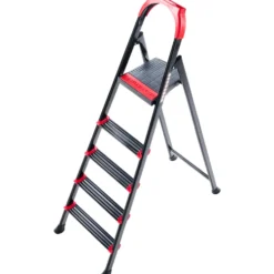 Haushaltsleiter Stahl, 5 Stufen, belastbar bis 150 kg