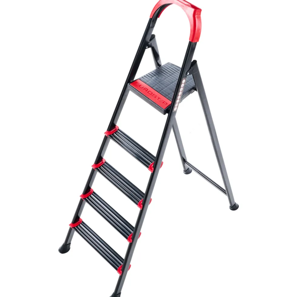 Haushaltsleiter Stahl, 5 Stufen, belastbar bis 150 kg