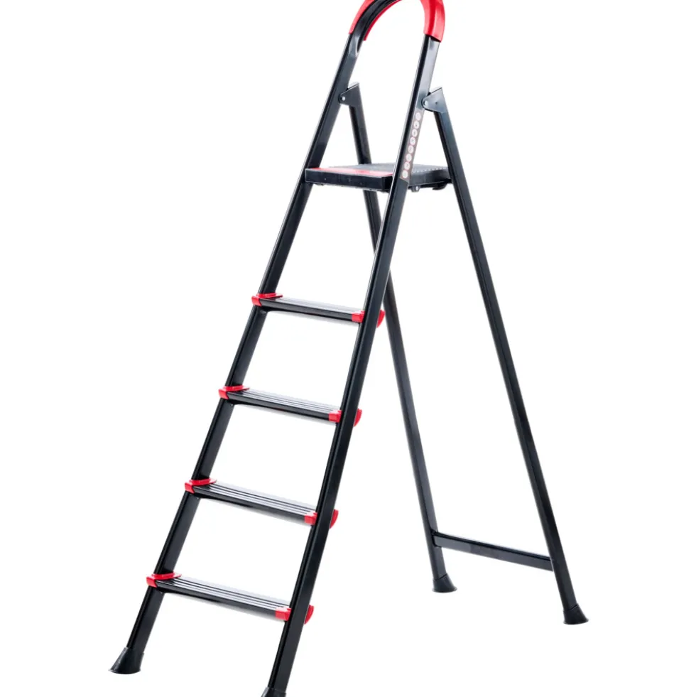 Haushaltsleiter Stahl, 5 Stufen, belastbar bis 150 kg
