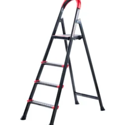 Haushaltsleiter Stahl 4-stufig, 150 kg Traglast