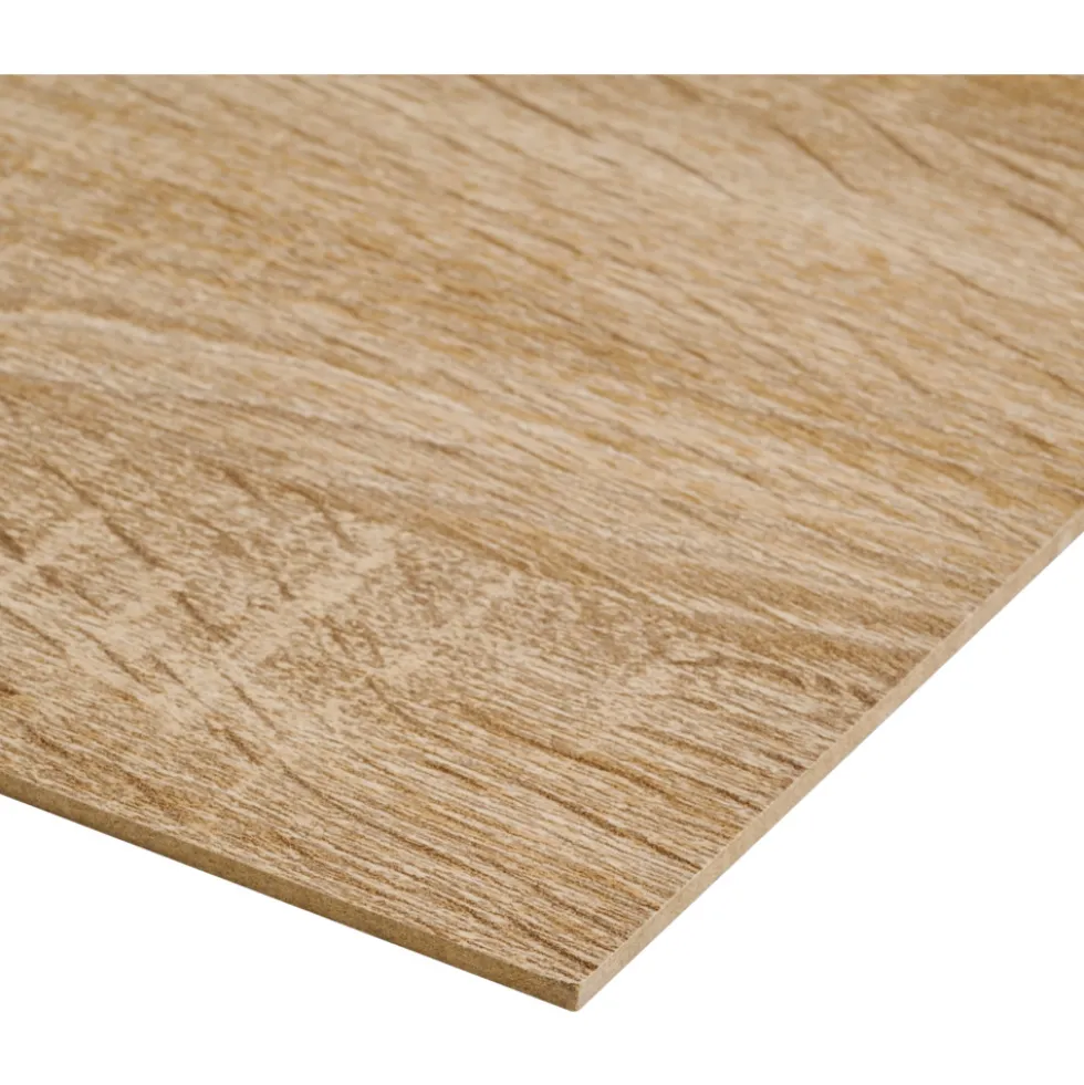 HDF Modellbauplatte 1200 x 600 x 3 mm Holzoptik Eiche