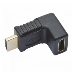 HDMI Adapter 90° abgewinkelt vergoldet Stecker Kabeladapter Stecker Kupplung