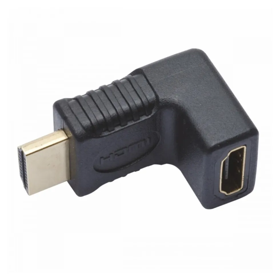 HDMI Adapter 90° abgewinkelt vergoldet Stecker Kabeladapter Stecker Kupplung