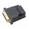 HDMI Adapter Kupplung auf DVI Stecker gerade vergoldet Kabeladapter Stecker