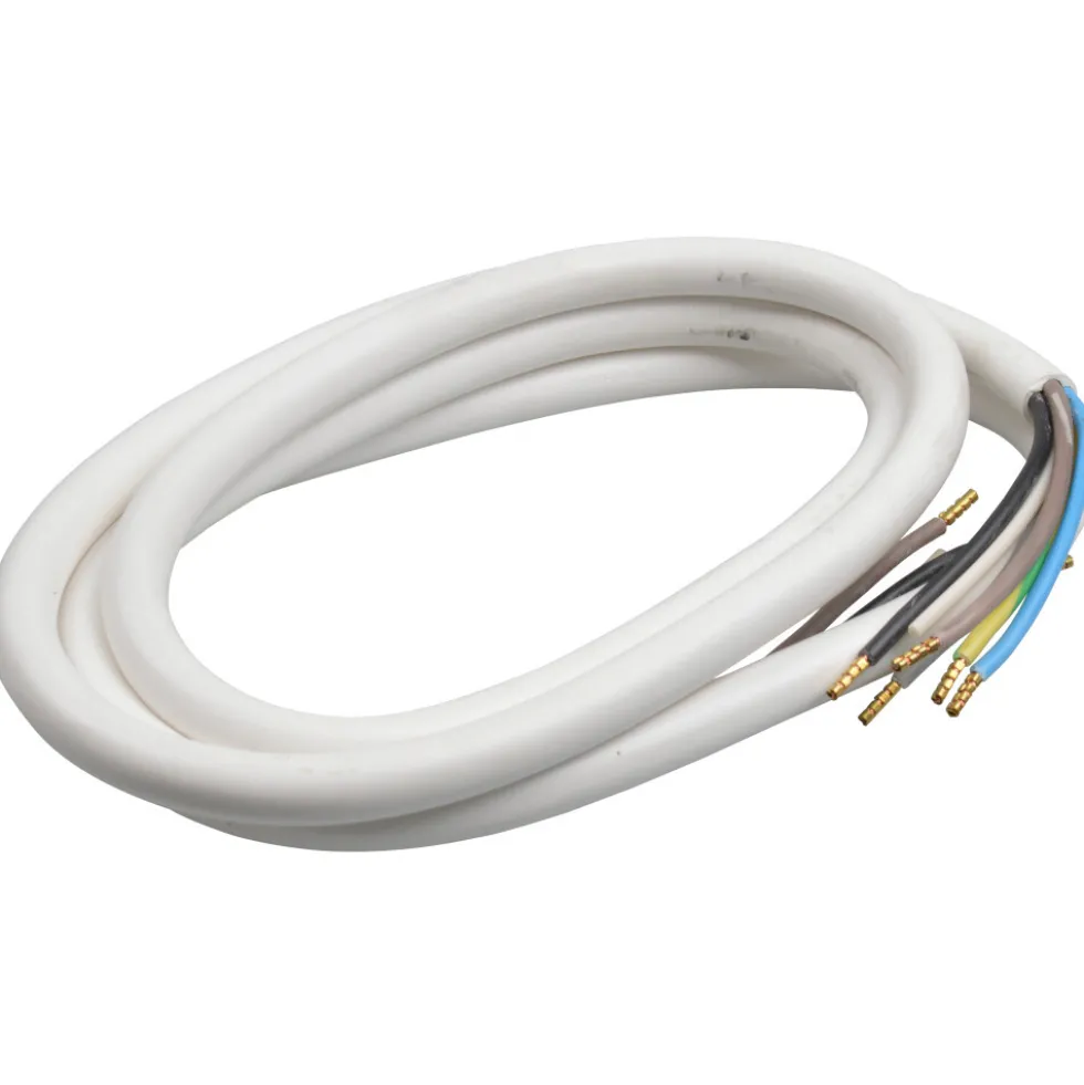 Herdanschlussleitung H05VV-F 5G 2,5mm² 2 m in Weiß
