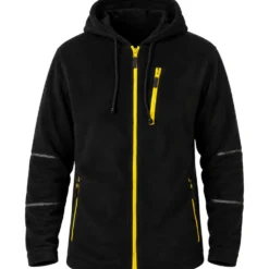 Herren-Arbeits-Fleecejacke mit Kapuze, sortiert