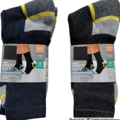 Herren Arbeitssocken 3er Pack - 39/42 oder 43/46