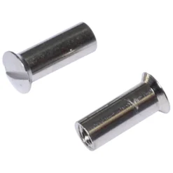 Hülsenmuttern aus Messing M4 - 2er Pack