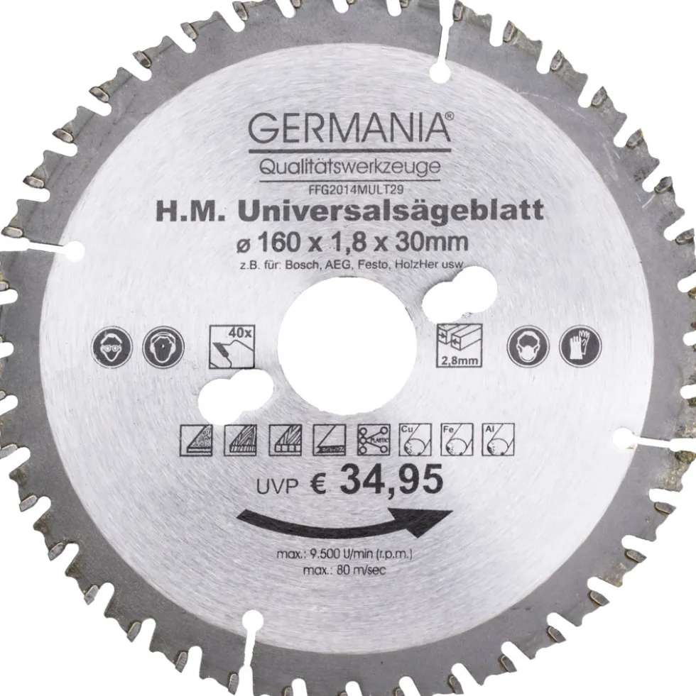 HM Multi-Sägeblatt 160x30mm 40Zähne universal