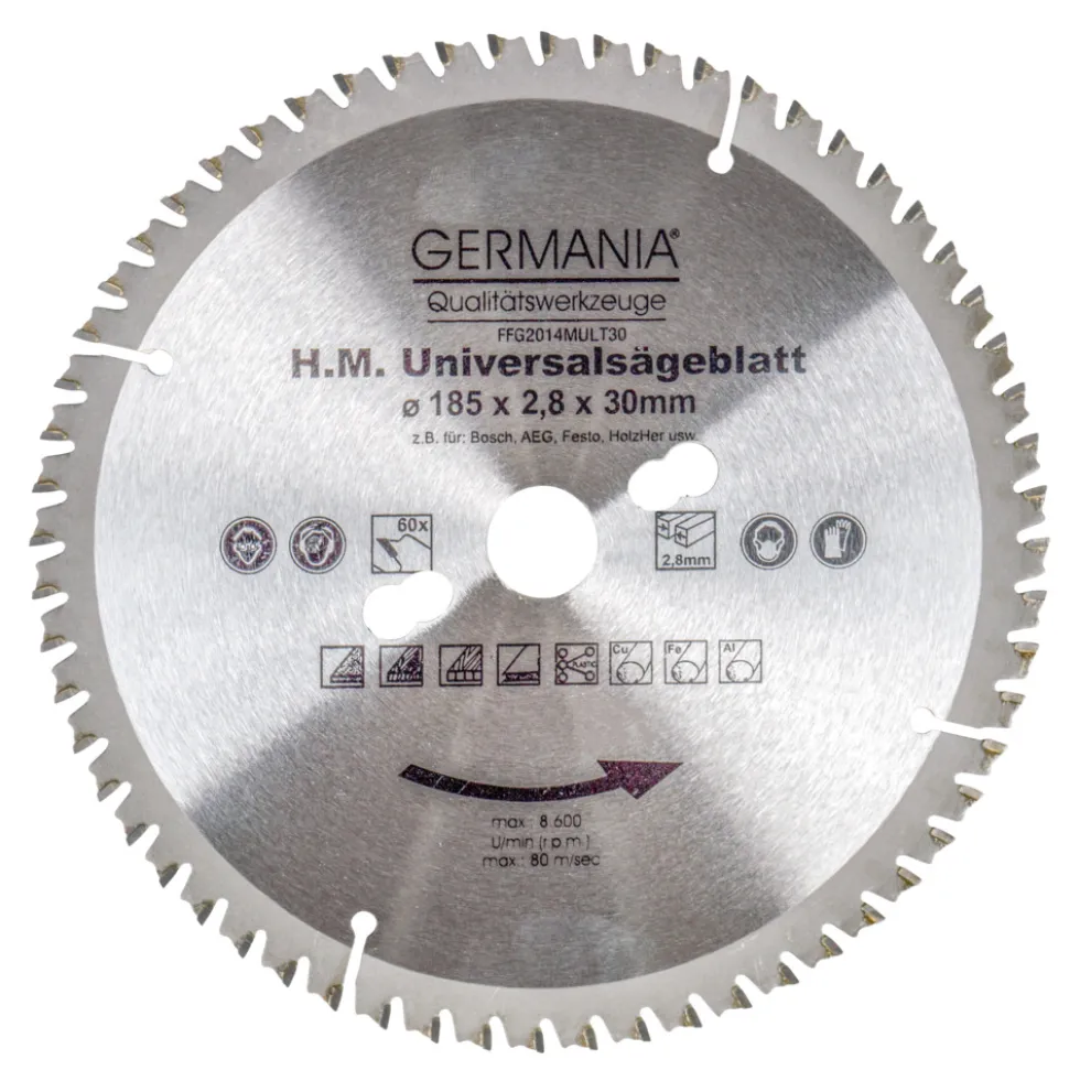HM Multi-Sägeblatt 185x2,8 mm 60 Zähne universal