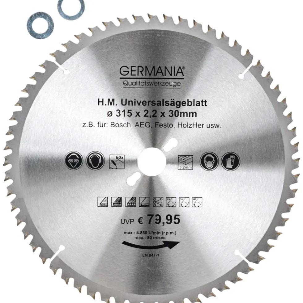 HM Multi-Sägeblatt 315x30mm 60 Zähne universal