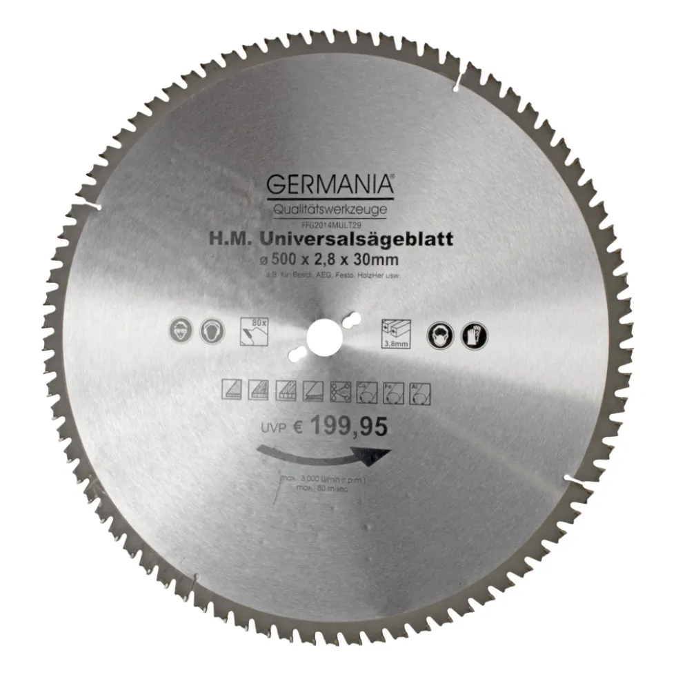 HM Multi-Sägeblatt 500x30mm 80 Zähne universal
