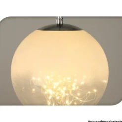 Hängelampe frosted Ø 35 cm mit 300 LEDs
