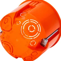 Hohlwand-Schalterdose Ø 68 mm x T 61 mm orange