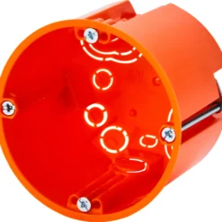Hohlwand-Schalterdose Ø 68 mm x T 61 mm orange