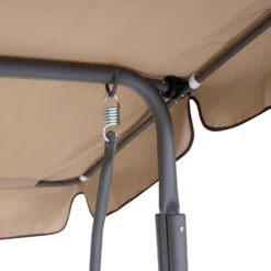 Hollywoodschaukel 3-Sitzer Florida 170 x 110 x 153 cm creme
