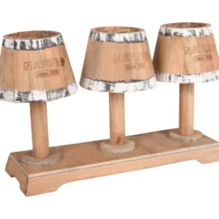 Holz Blumenkasten ''NATURE'' für 3 Pflanztöpfe