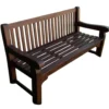 Holz-Gartenbank 3-Sitzer 162 x 69 x 90 cm extra stabil Eukalyptus
