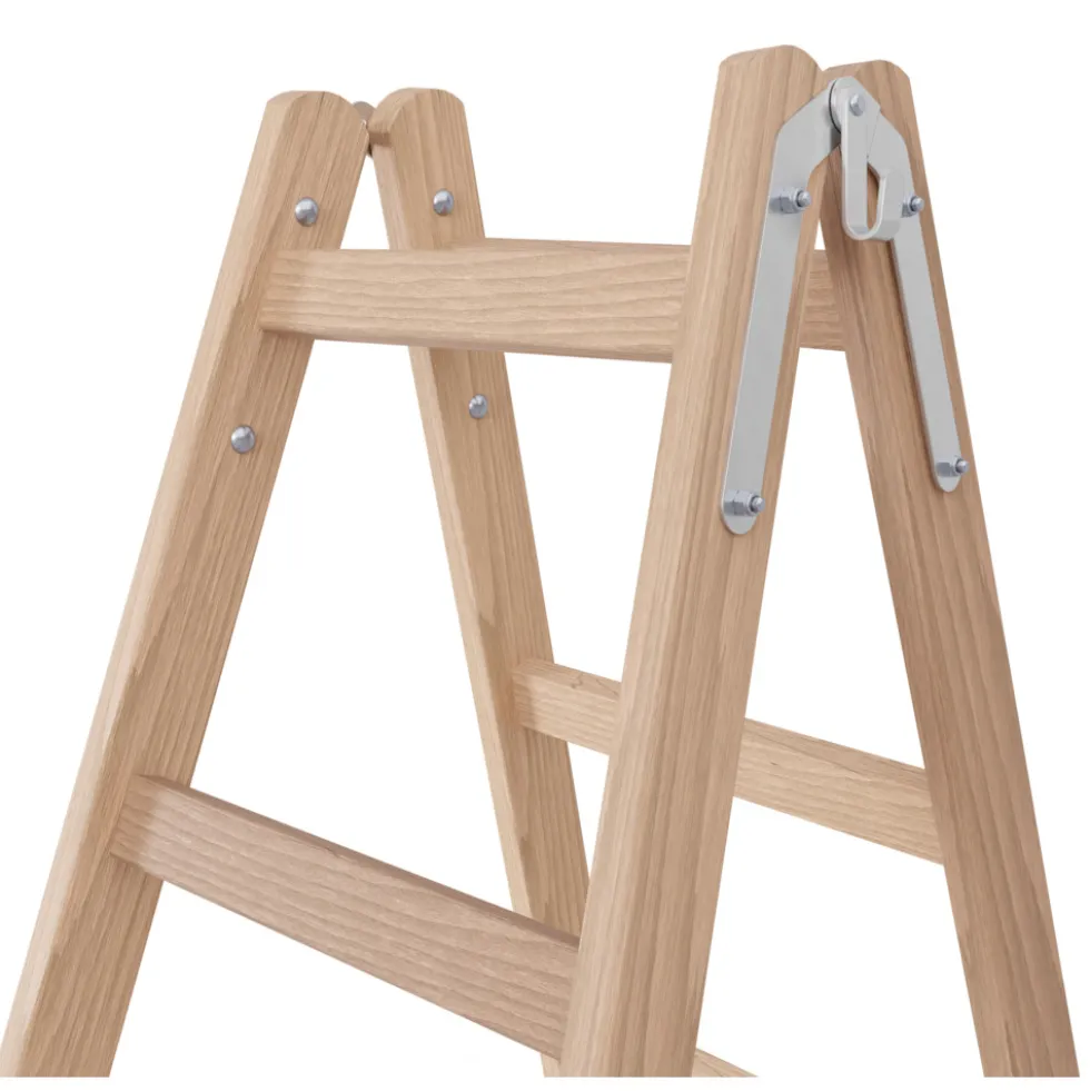 Holzleiter 2x5 Stufen Traglast 150 kg