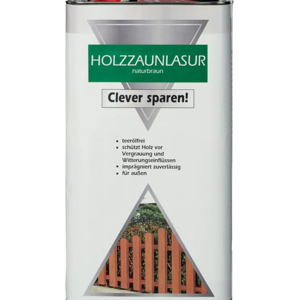 Holzzaunlasur 5 Liter naturbraun