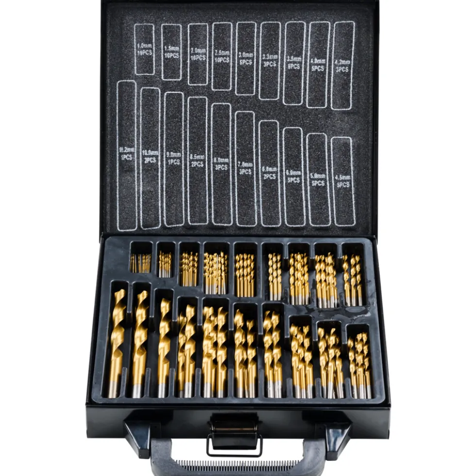 HSS-Bohrer-Set 90-teilig Kernlochbohrer Nietenbohrer