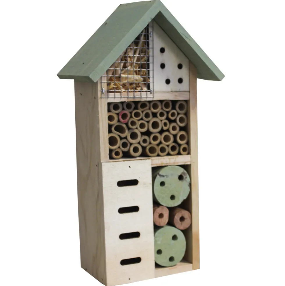 Insektenhotel in verschiedenen Farben 13 x 8 x 26 cm