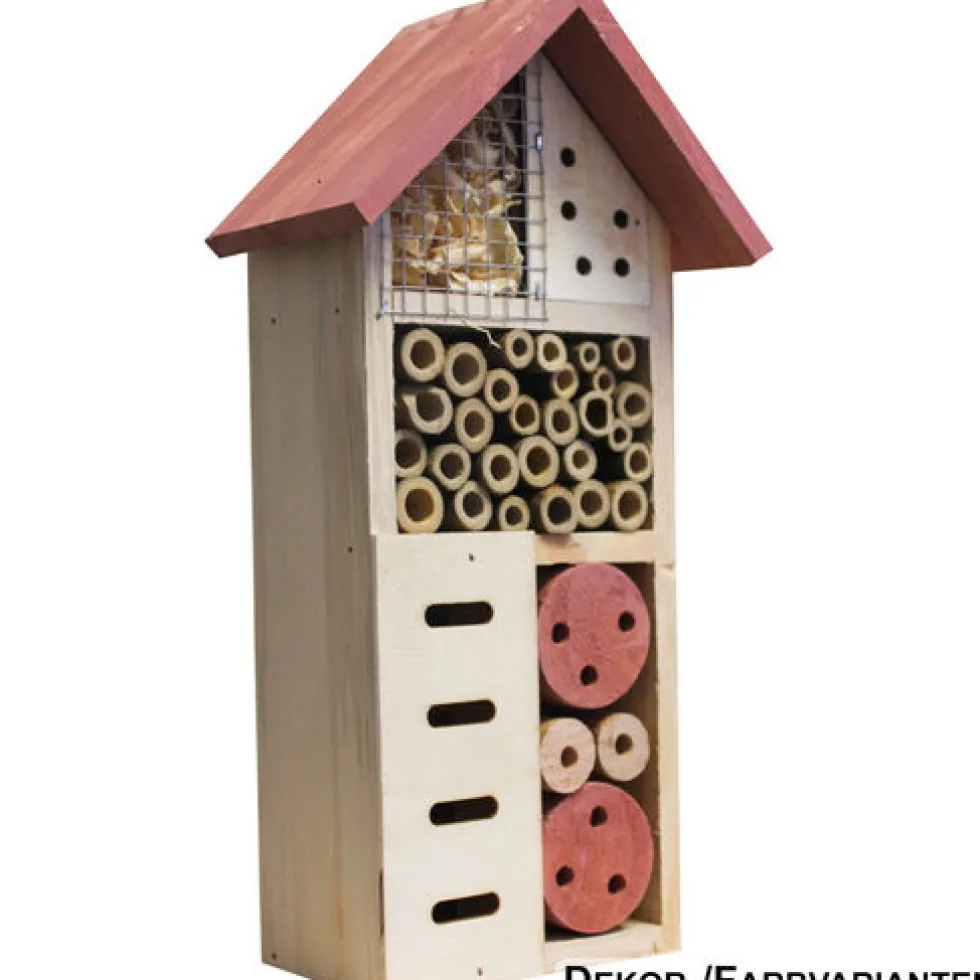Insektenhotel in verschiedenen Farben 13 x 8 x 26 cm