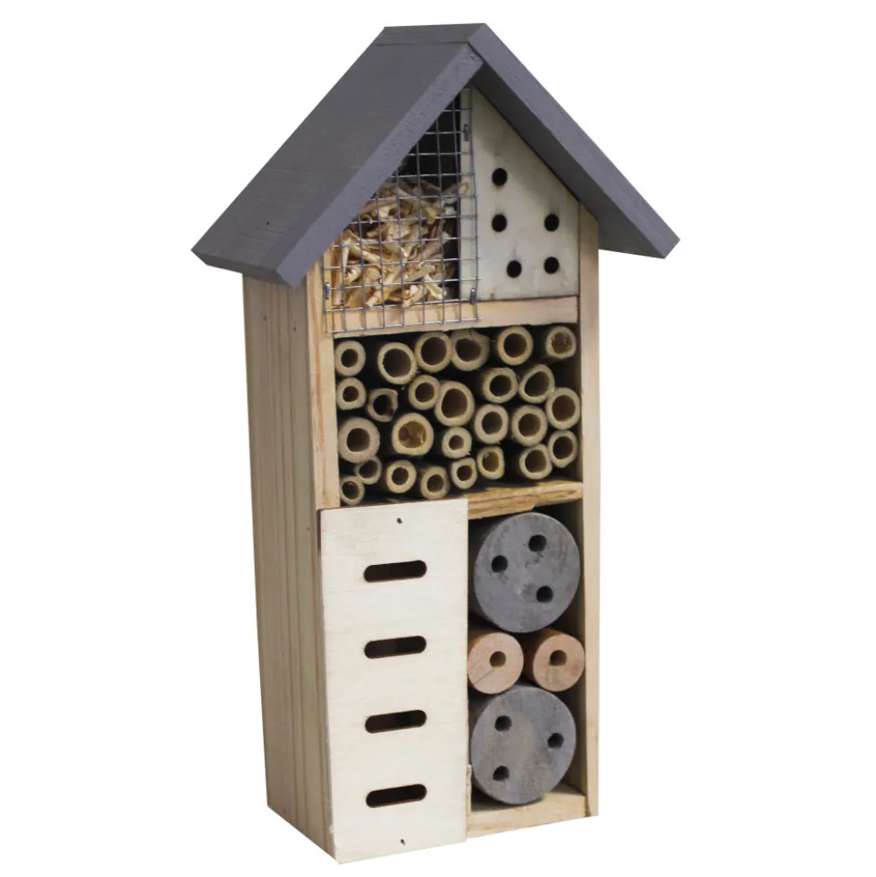 Insektenhotel in verschiedenen Farben 13 x 8 x 26 cm