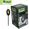 2in1 Solar Windlicht 13 x 72,5 x 22,5 cm aus Kunststoff in Schwarz