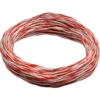 Installationsdraht 2 x 0,6mm² 20 m aus Kupfer mit PVC-Ummantelung in Rot-Weiß