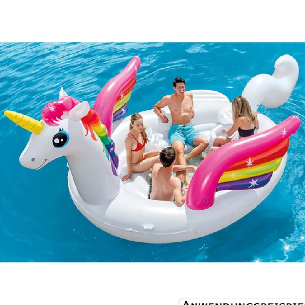 INTEX® XXL Einhorn Party-Insel 503x335x173 cm