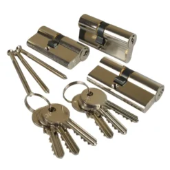 ISEO Schliesszylinder Set Gera 5900 3Stk. gleichschließend 6 Schlüssel
