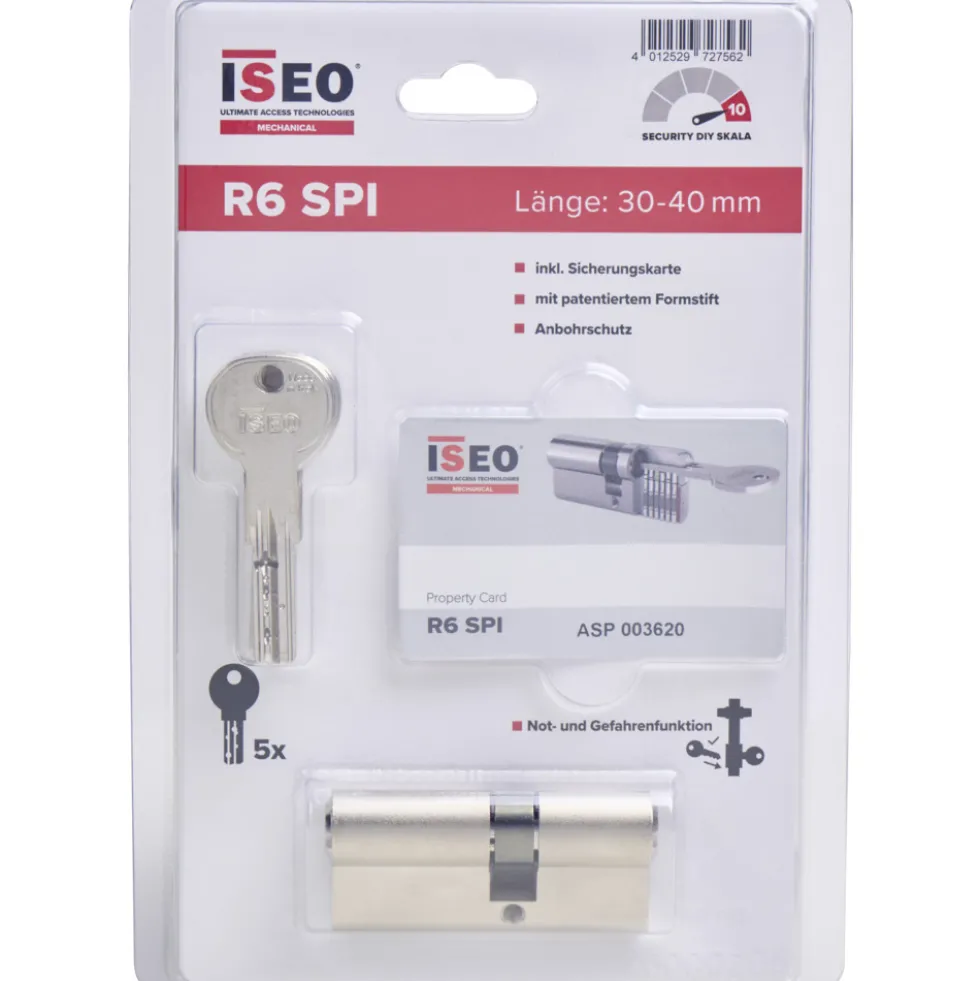 ISEO® Schließzylinder R6 SPI 30/40 VS