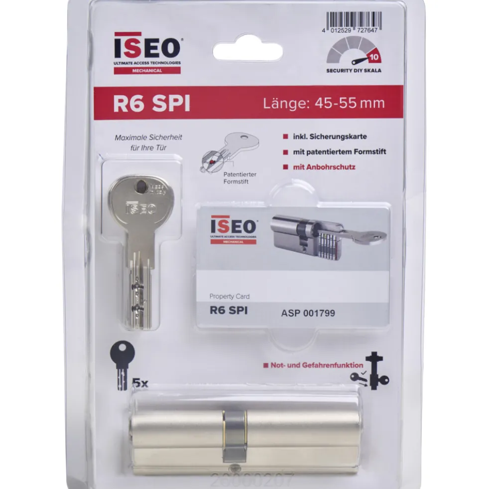 ISEO® Schließzylinder R6 SPI 45/55 VS