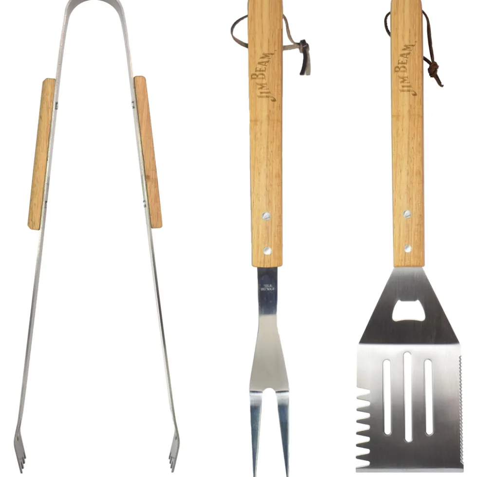 JIM BEAM Grillbesteck, 3-teilig