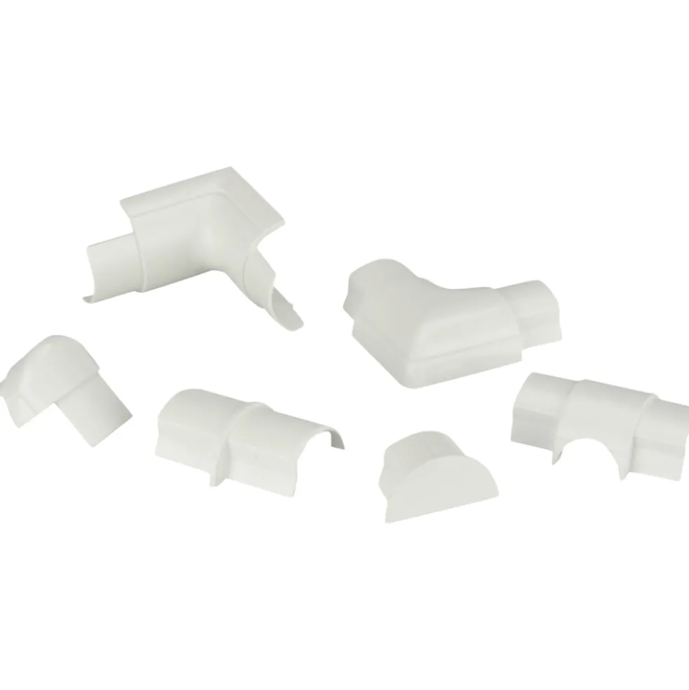 Kabelkanal-Verbindungselemente 30x15 mm 10-teilig, weiß