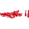 Kabelschuh Rundstecker-Set 20-teilig 1,5mm² isoliert rot