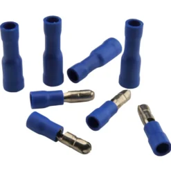 Kabelschuh Rundstecker-Set 20-teilig 2,5mm² isoliert blau