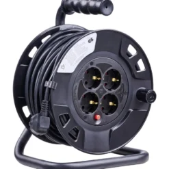 Kabeltrommel 25 m mit 4-fach Steckdose 3G x 1,5 mm²