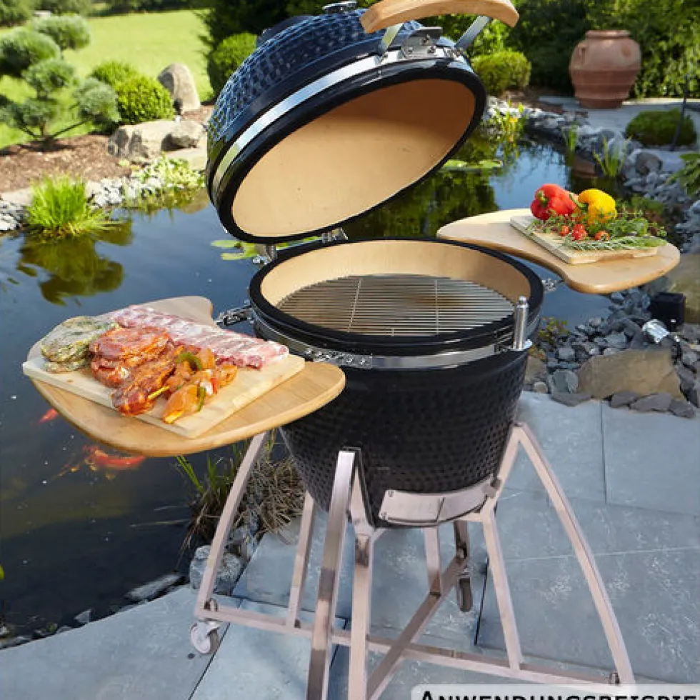 Kamadogrill 8-teilg, schwarz